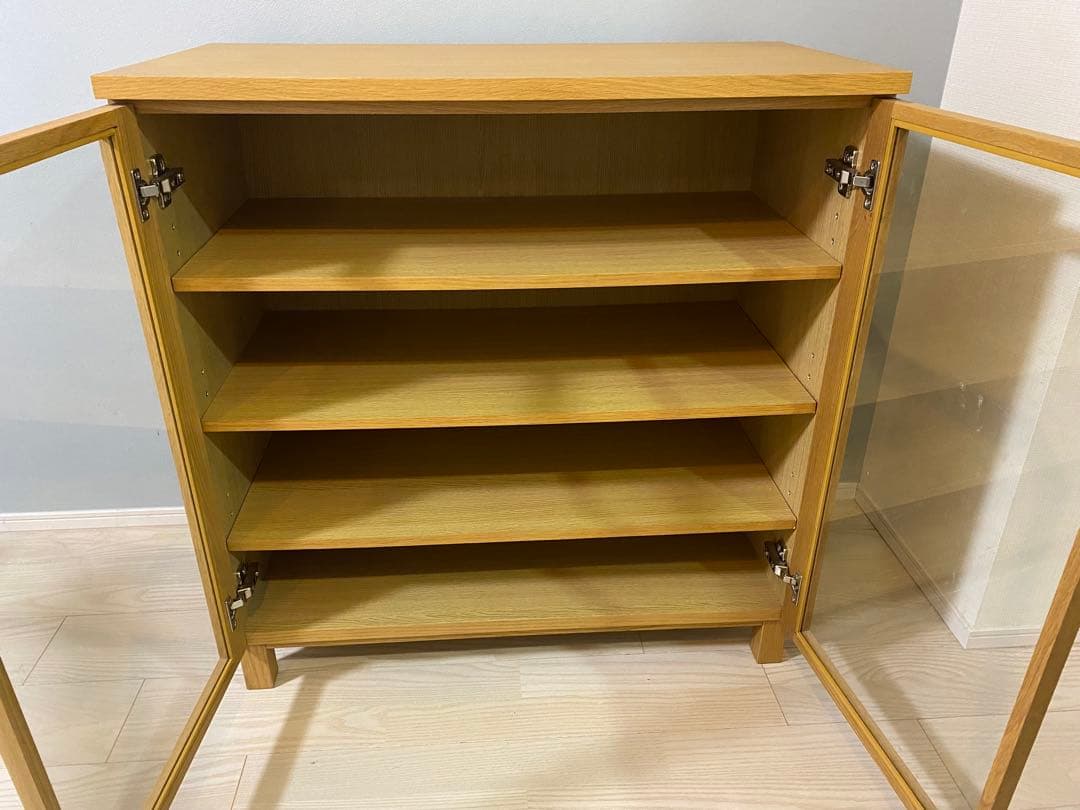 【美品】無印良品　脚付キャビネット(廃盤品)