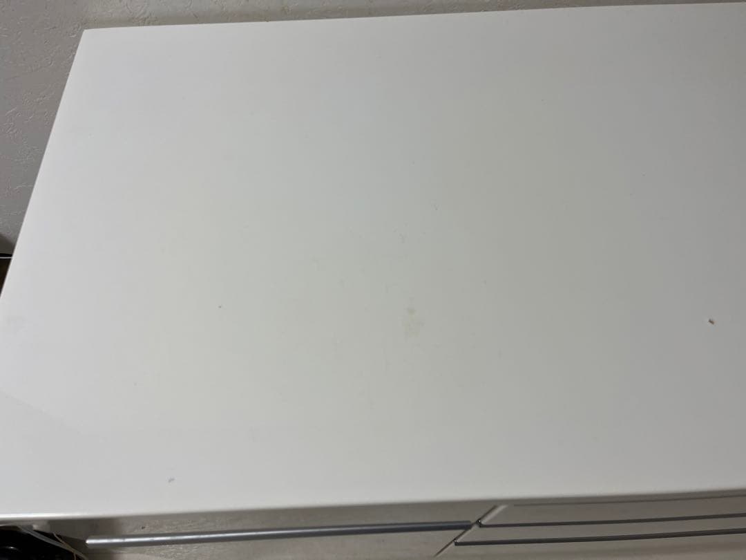 食器棚 ニトリ　キッチンカウンター(キュリー2 120CT WH)