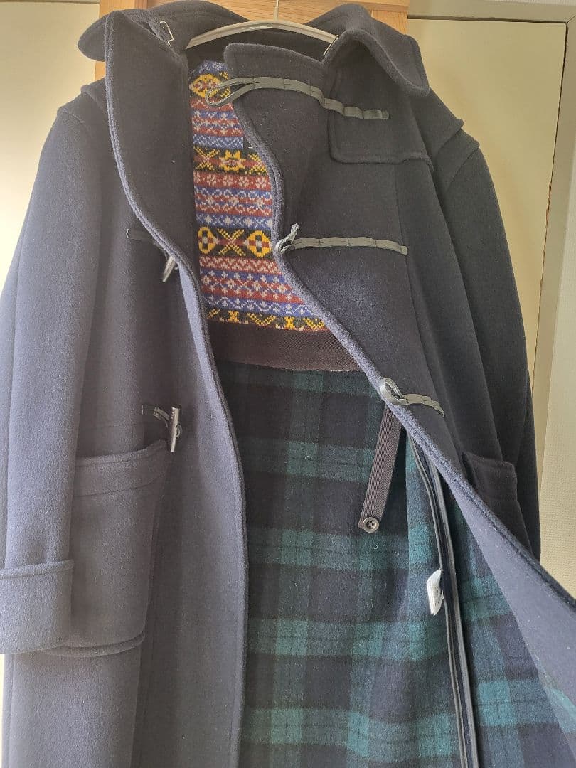 【美品】Gloverall BYRON ダッフルコート M ネイビー　英国製