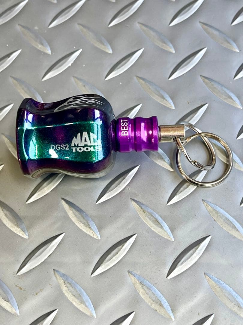 マックツール、2019限定、DGS2,改造グリップキーホルダー紫、マジョーラ使用