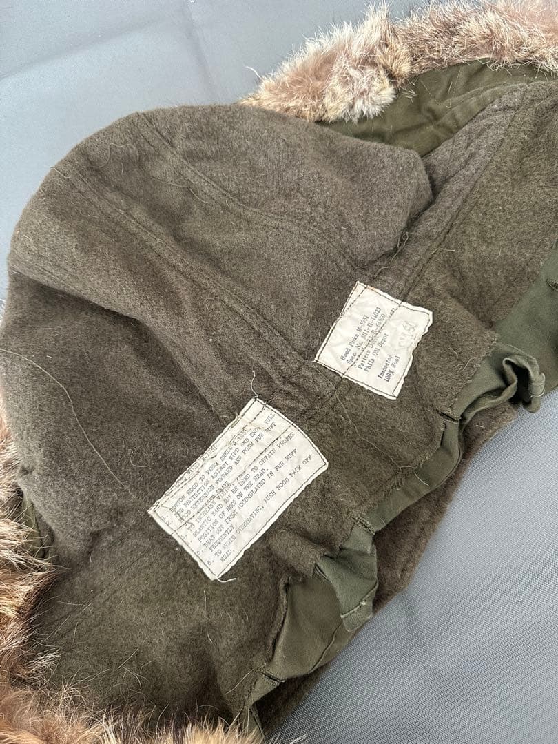 M-51 モッズコート用フード　白ラベル