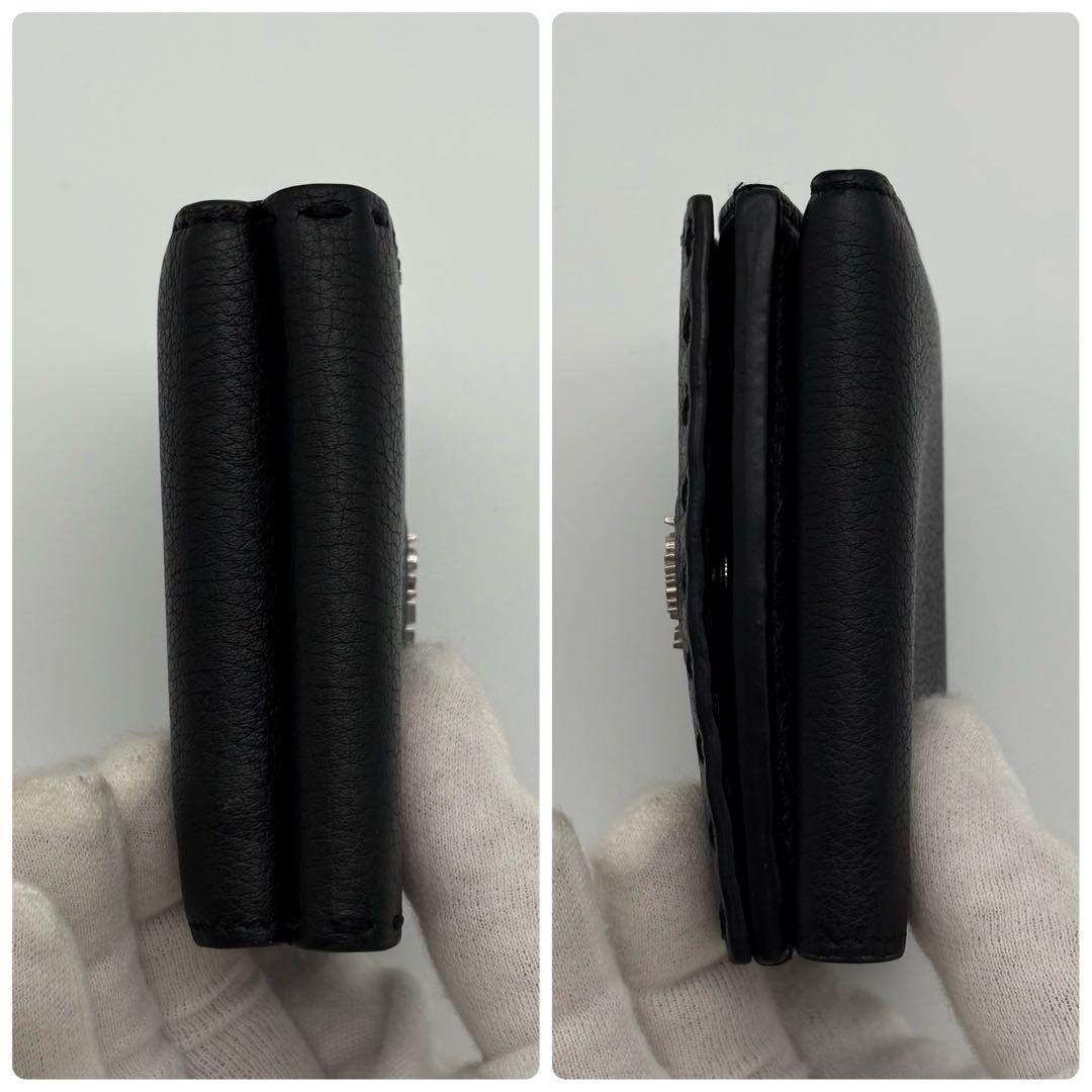 美品　フェンディ　三つ折り財布　セレリアウォレット　ブラック