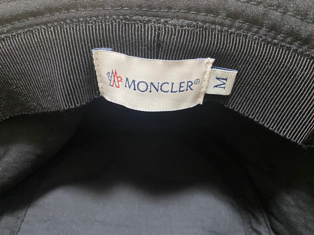 【未使用品】MONCLER ブラック バケットハット M