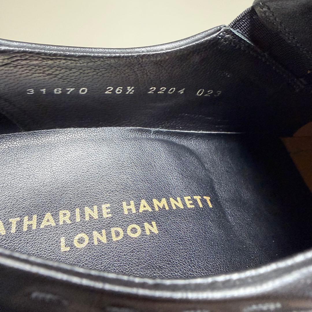 極美品 キャサリンハムネット スリッポン ビジネスシューズ 31670 26.5