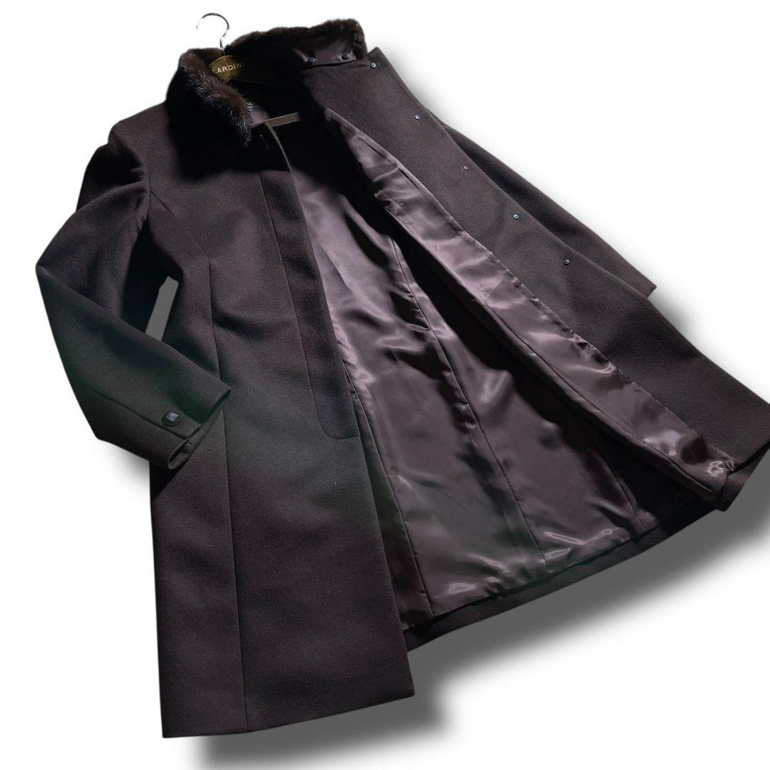 カシミヤ100%◎✨極美品✨レリアン 高級素材 ミンクファー ロングコート 9号