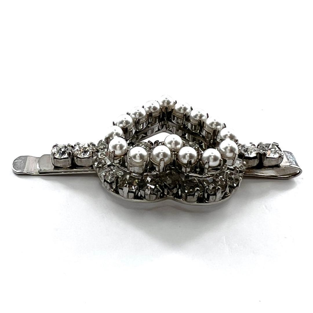 【Roger Vivier】ロジェヴィヴィエ パールラインストーン ヘアクリップ