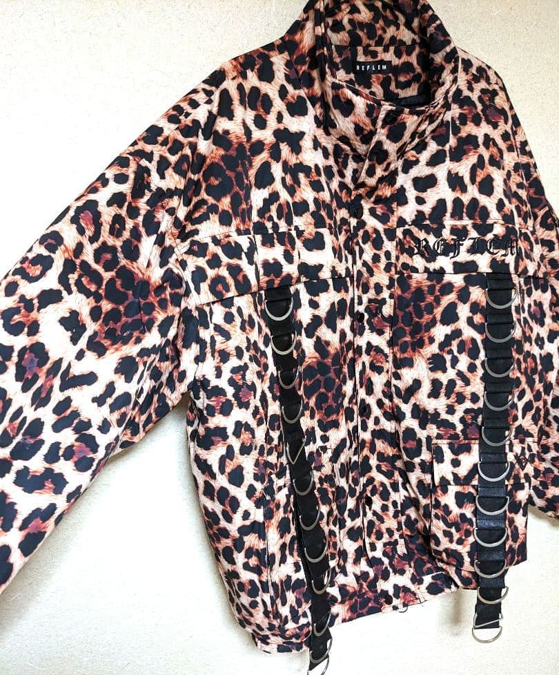 レフレム　ブルゾン　Dリング　ジャケット　レオパード　　REFLAM　豹柄