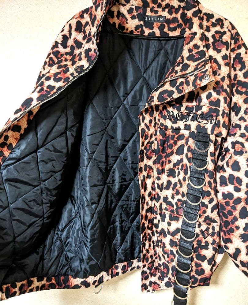 レフレム　ブルゾン　Dリング　ジャケット　レオパード　　REFLAM　豹柄