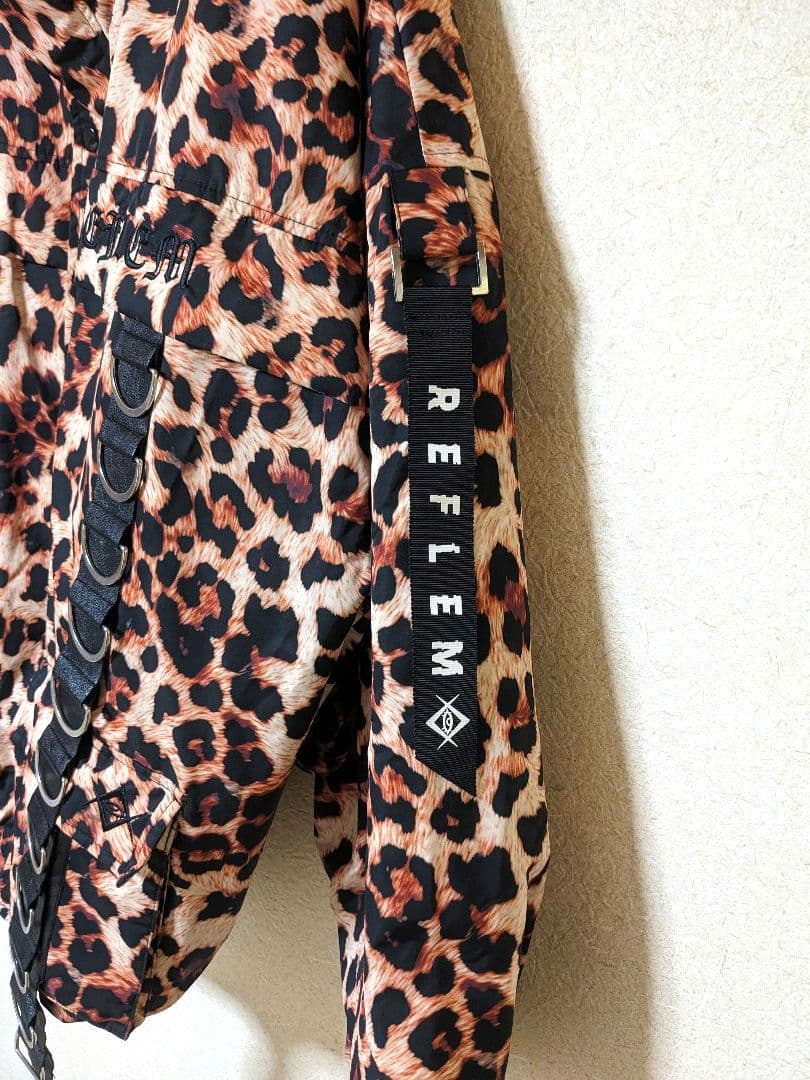 レフレム　ブルゾン　Dリング　ジャケット　レオパード　　REFLAM　豹柄