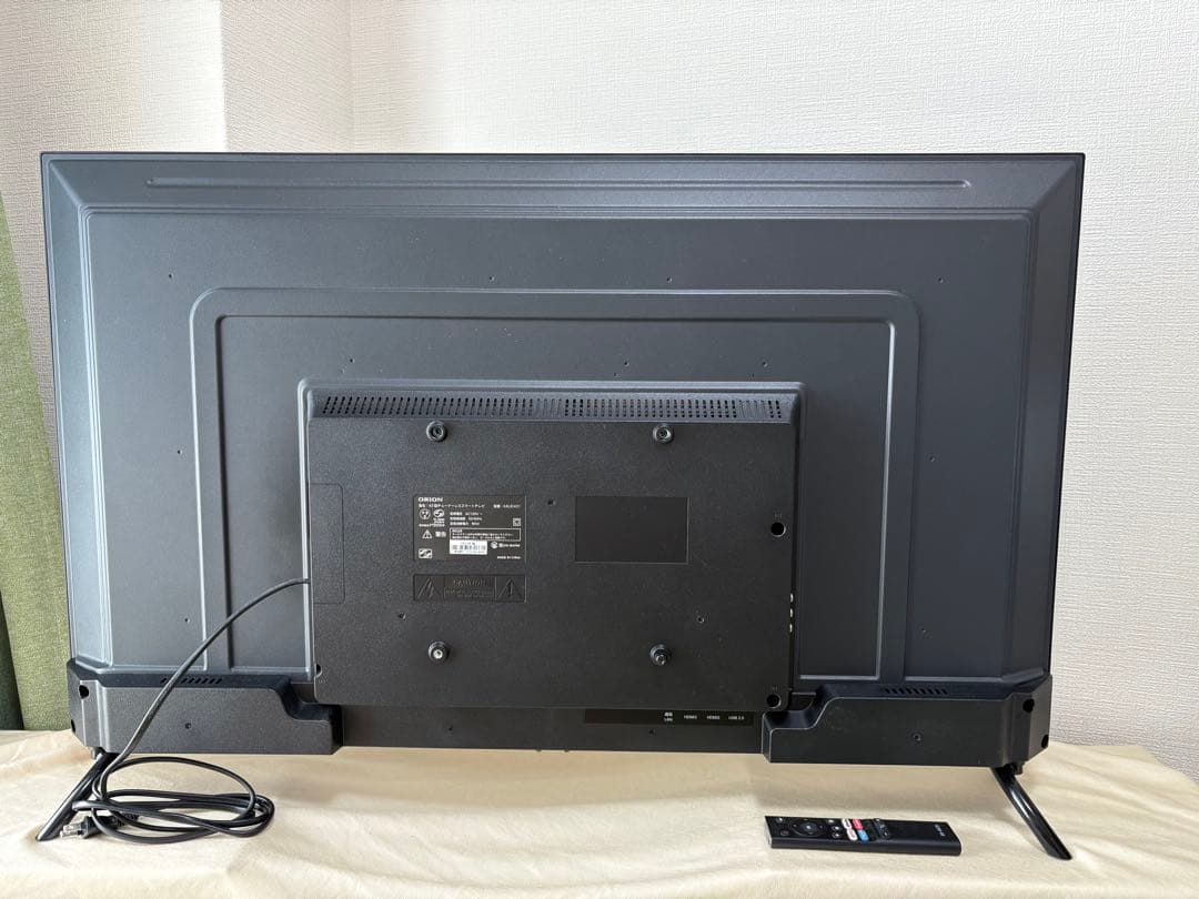 ORION 43型 チューナーレステレビ 4K LED液晶テレビ KAUD431