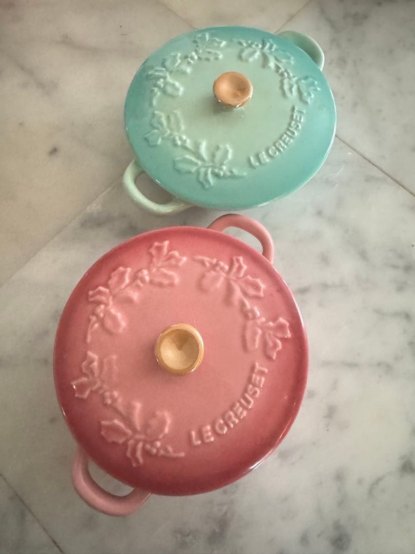 LE CREUSET ルクルーゼ ミニマルミット ホーリーレリーフ2個セット