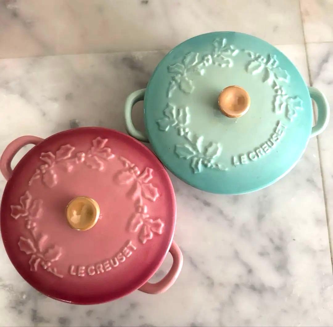 LE CREUSET ルクルーゼ ミニマルミット ホーリーレリーフ2個セット
