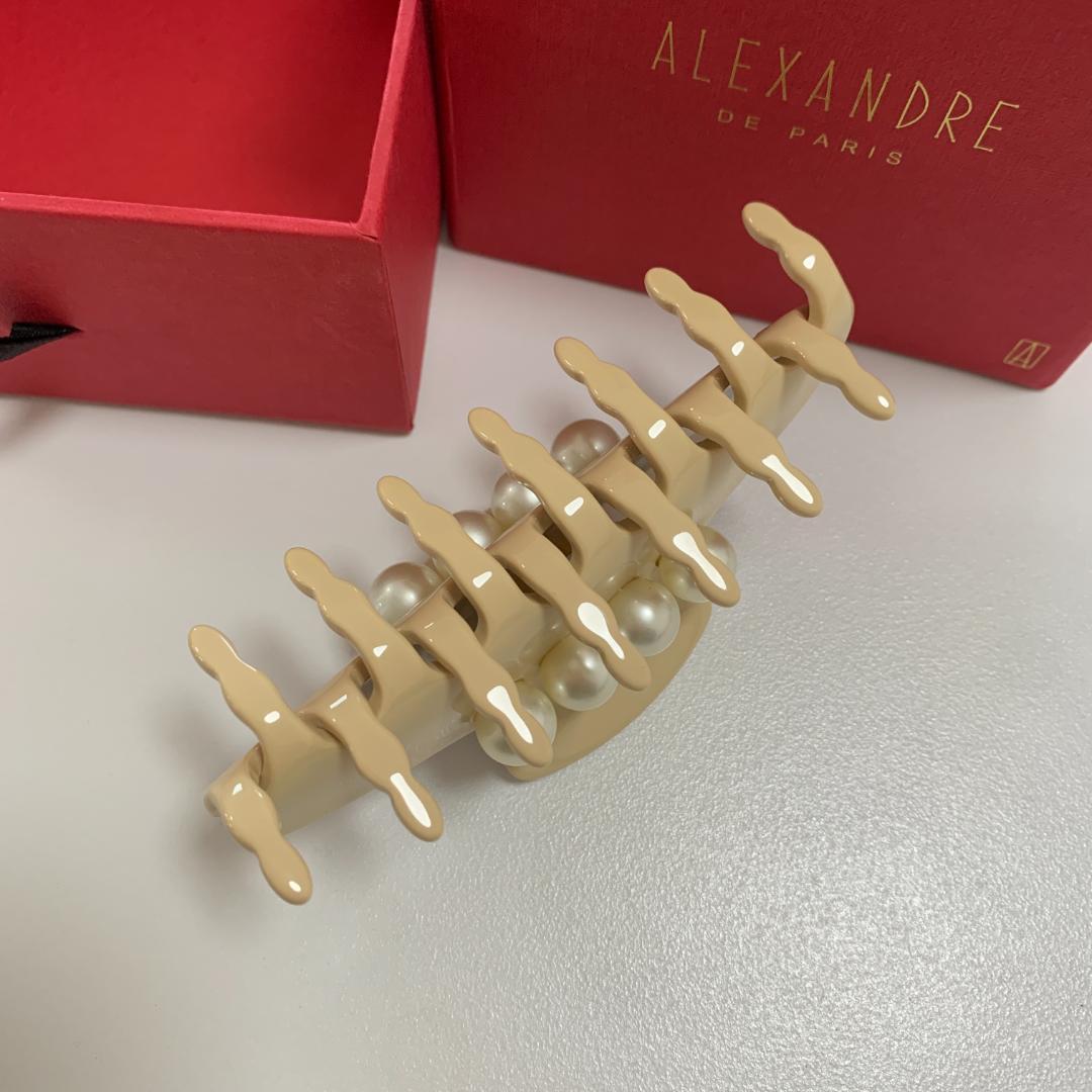 ALEXANDRE DE PARIS ベージュ ヘアクリップ
