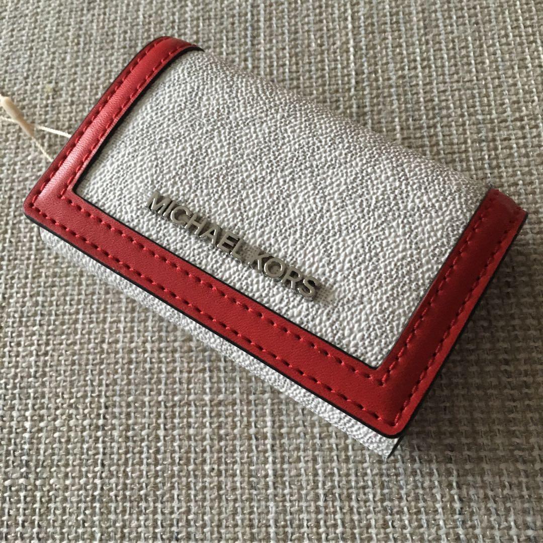 新品 MICHEAL KORS マイケルコース シグネチャーレッド キーケース