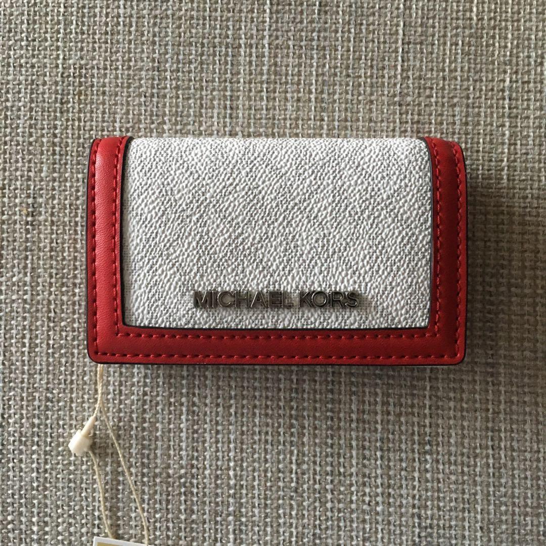 新品 MICHEAL KORS マイケルコース シグネチャーレッド キーケース