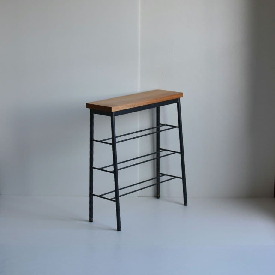 108 シューズラック 下駄箱 靴収納 コンソールテーブル シェルフ 靴箱 無垢