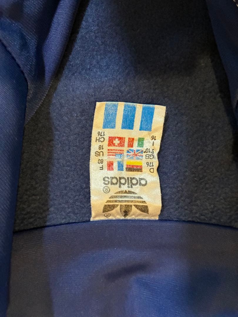 80s adidas 曲がりポケットトラックジャケット smile pocket