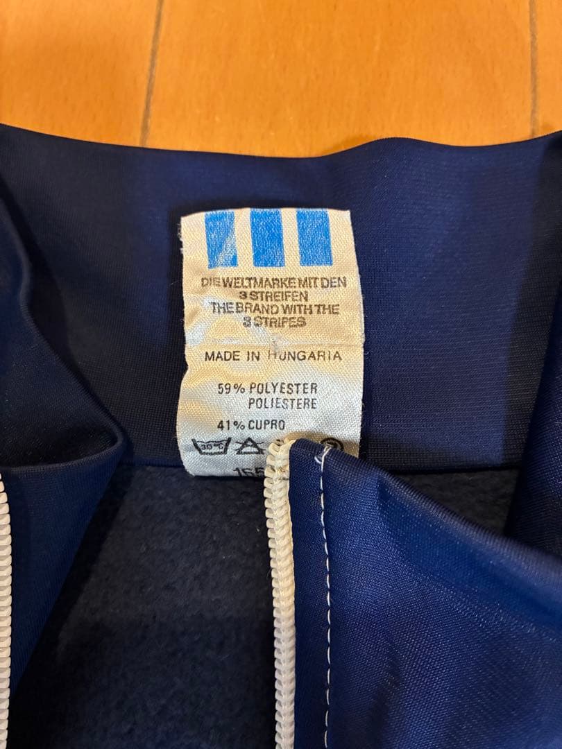 80s adidas 曲がりポケットトラックジャケット smile pocket