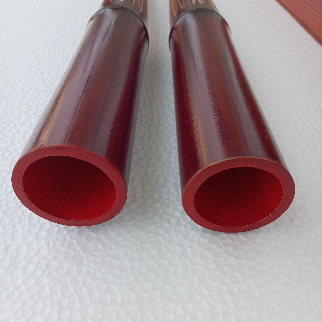 フラダンス用　竹製楽器プイリ(木箱ケース付)