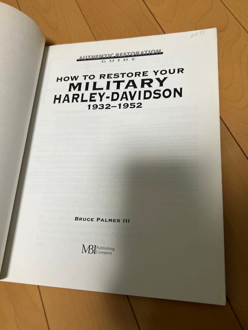 HOW TO RESTORE YOUR MILITARY HD レア洋書ハーレー