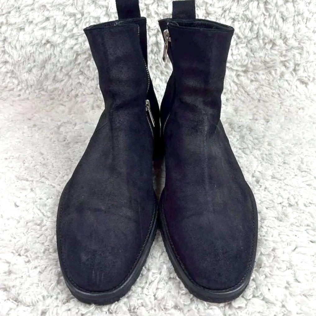 美品 26.5㎝◎Dior HOMME サイドジップブーツ 黒 スウェード 伊製