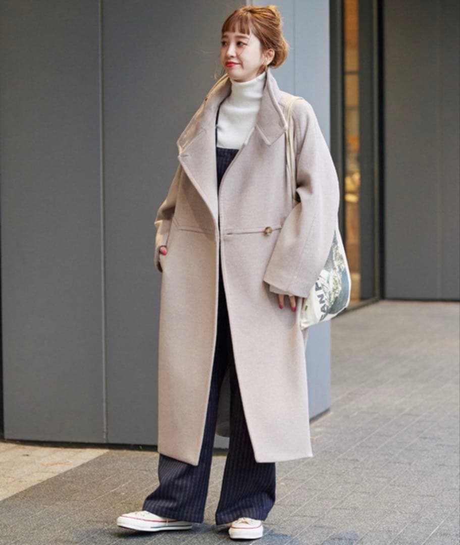 美品♡B.C STOCK シンプリシテェ ビーバーコクーンスタンドカラー M