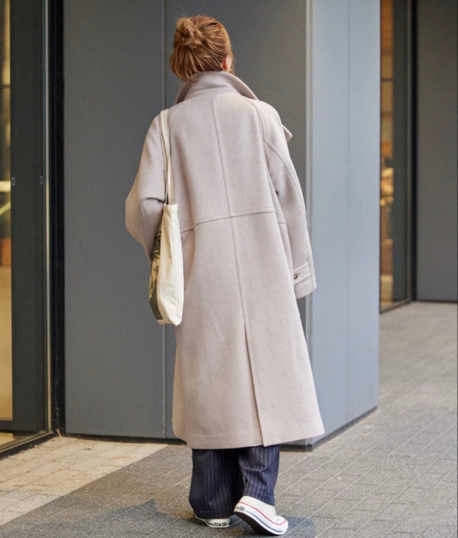 美品♡B.C STOCK シンプリシテェ ビーバーコクーンスタンドカラー M