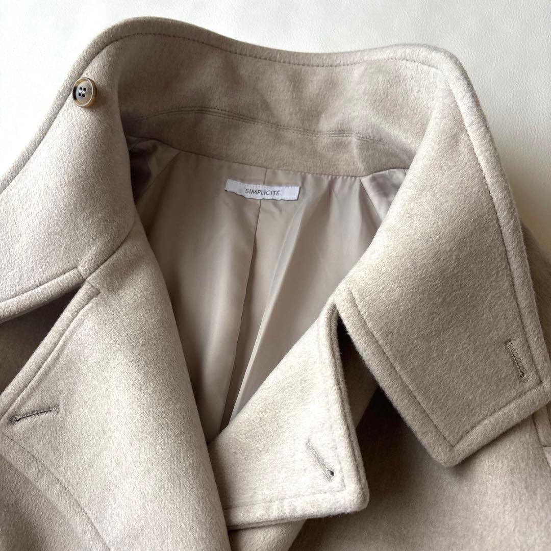 美品♡B.C STOCK シンプリシテェ ビーバーコクーンスタンドカラー M