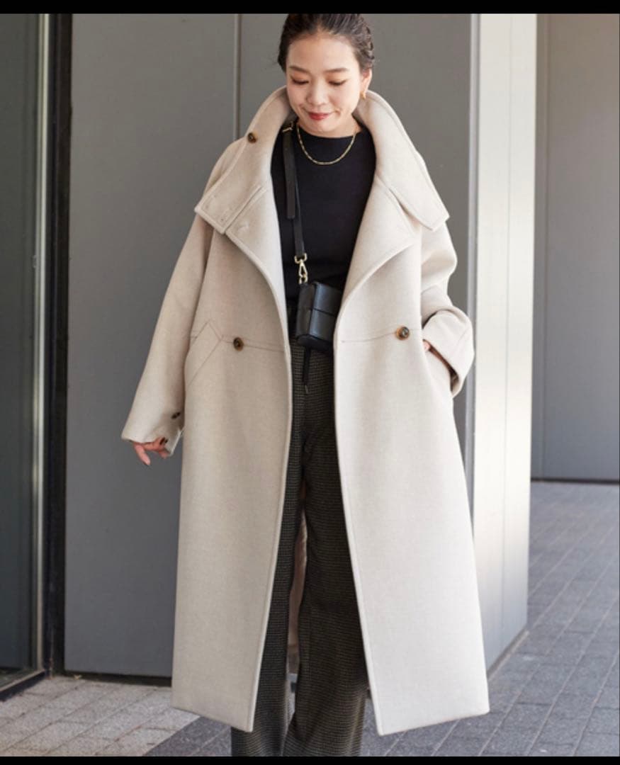 美品♡B.C STOCK シンプリシテェ ビーバーコクーンスタンドカラー M