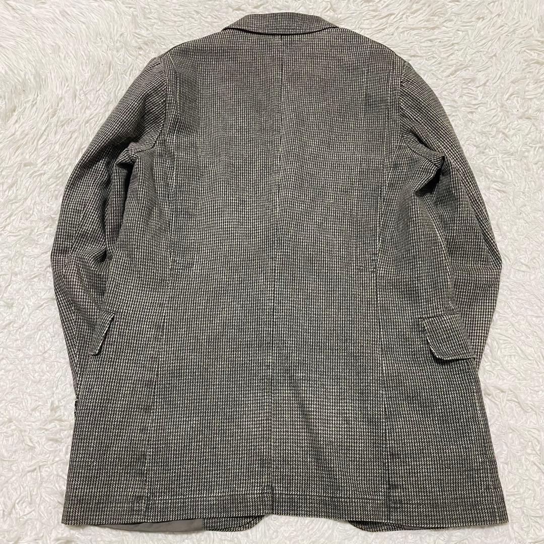 ドリスヴァンノッテン テーラードジャケット 千鳥格子柄 グレー系 48/L相当