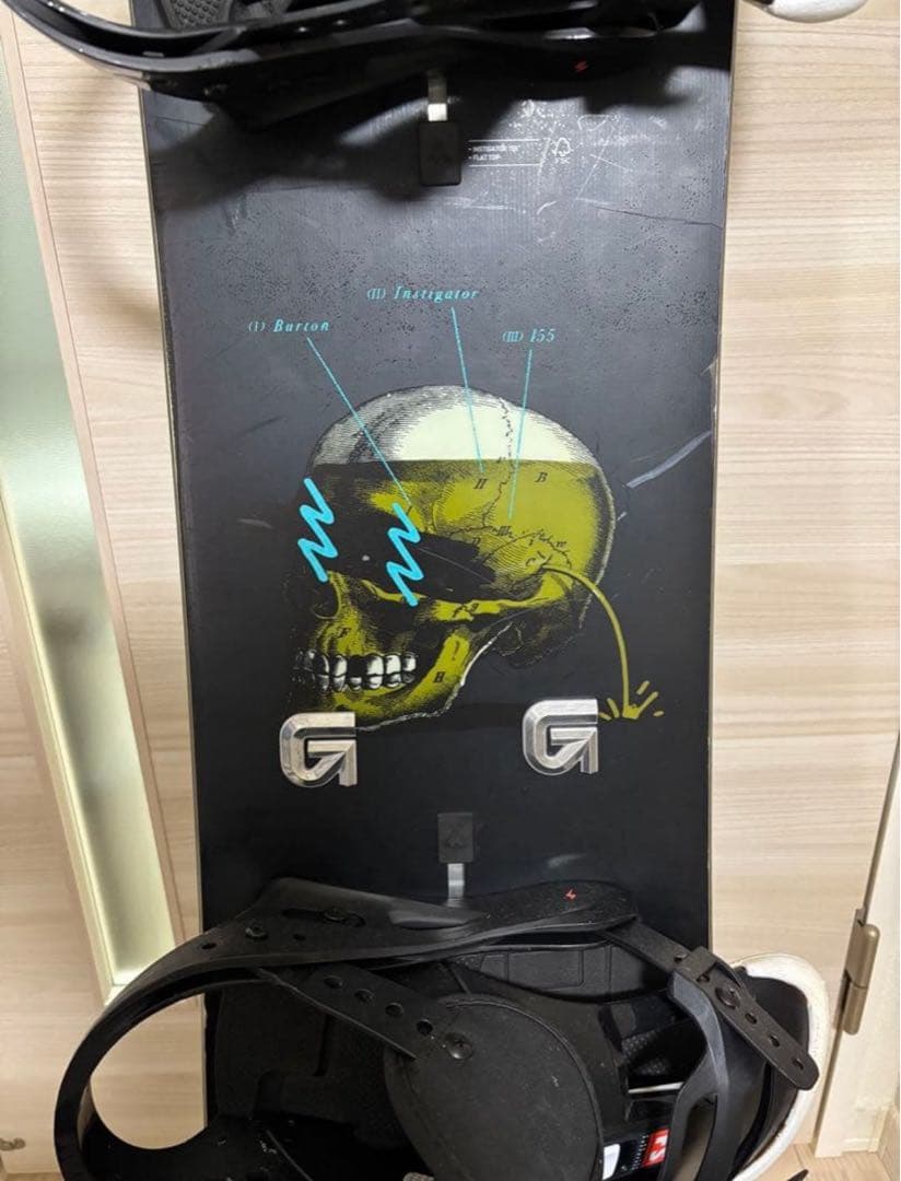BURTON スノーボード スカルデザイン