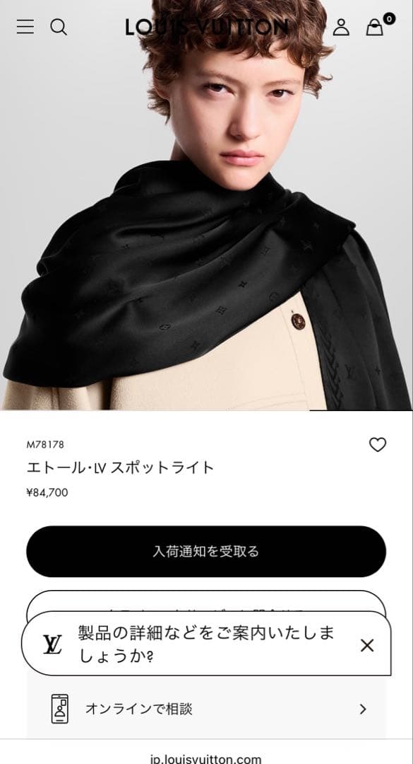 J*e様 LOUIS VUITTON シルク ストール