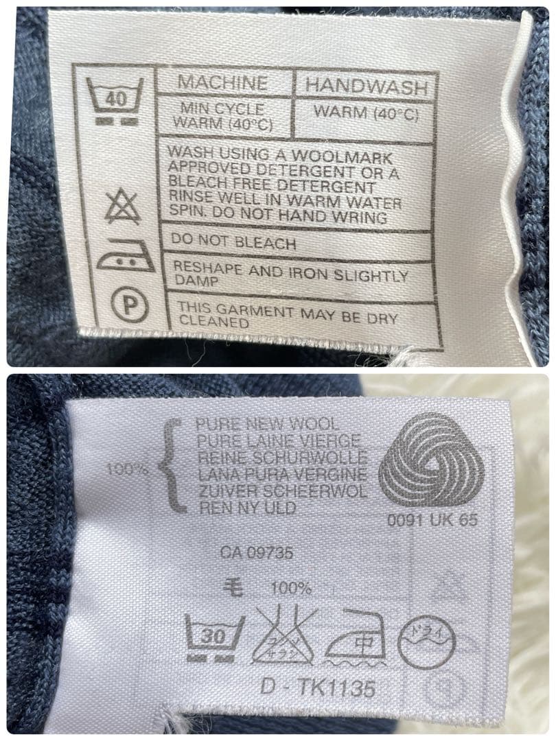 【旧タグ】ジョンスメドレー　ニットポロ　ボーダー　S　JOHN SMEDLEY