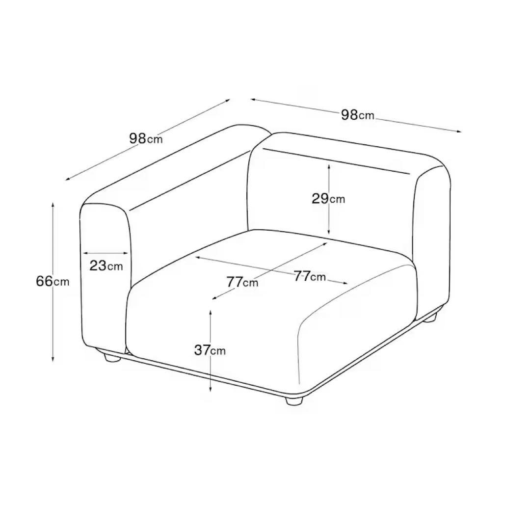 無印良品 ユニットソファカバー3点セット