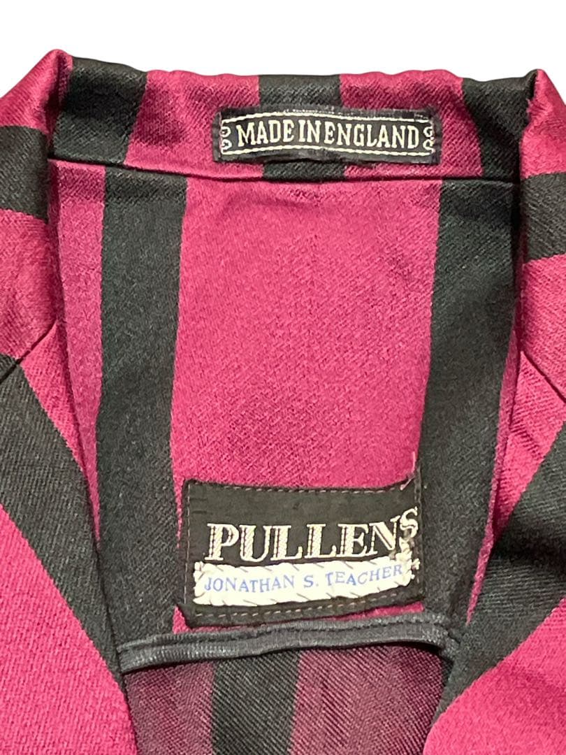 t*t様 売り切り　英国製 スクールジャケット 赤　黒 ストライプ ヴィンテージ