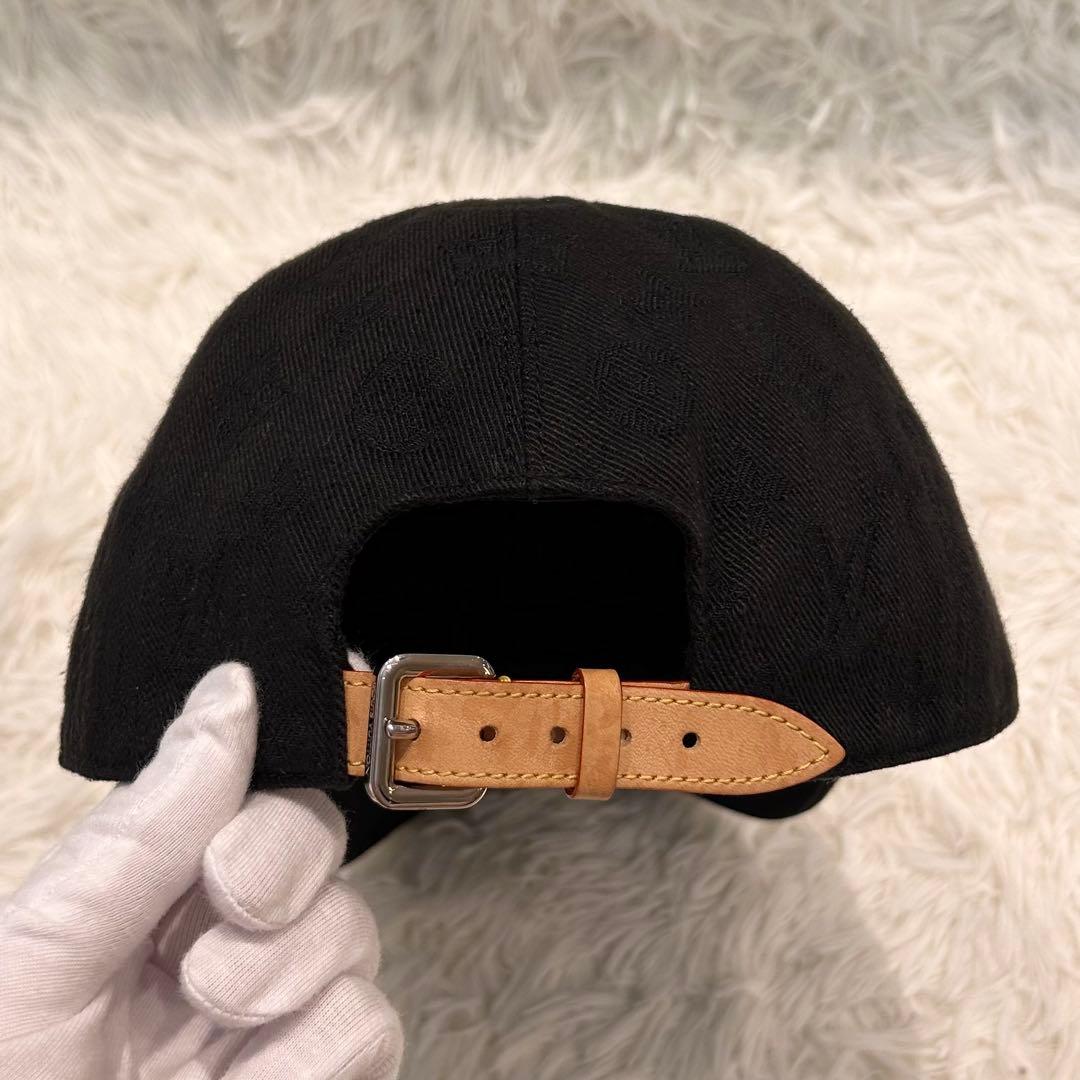 【人気】ルイヴィトン キャスケット モノグラム エッセンシャル 帽子 黒 62