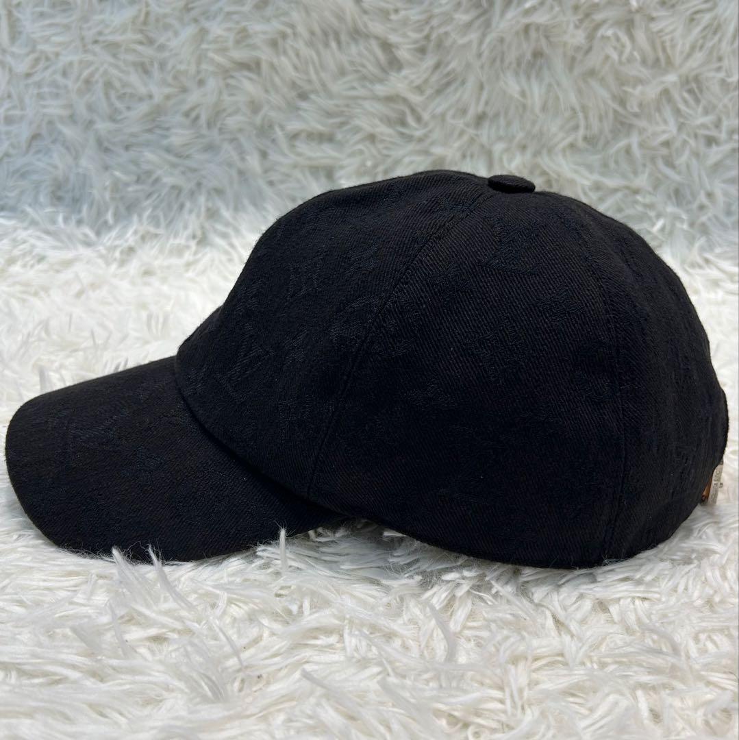 【人気】ルイヴィトン キャスケット モノグラム エッセンシャル 帽子 黒 62