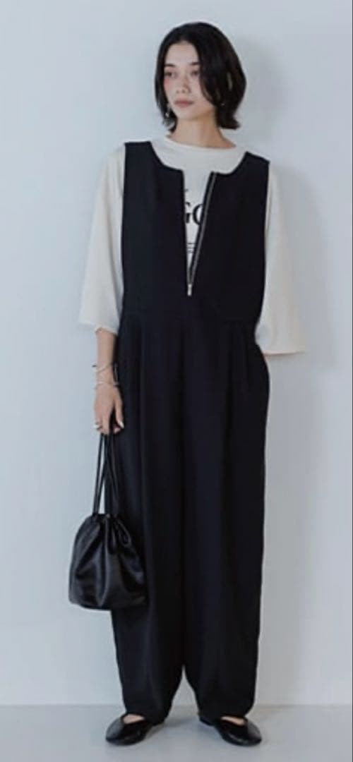 お値下げ　chignon ノースリーブカーヴィーサロペット