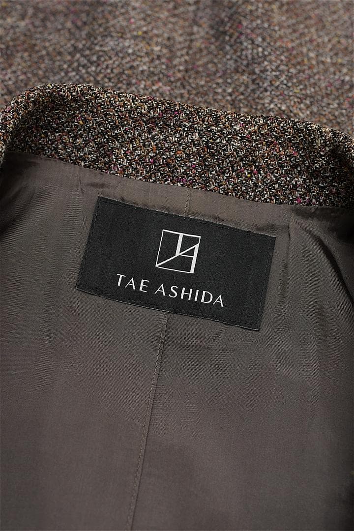 N432/ TAE ASHIDA ツイード テーラードジャケット シルク混 9