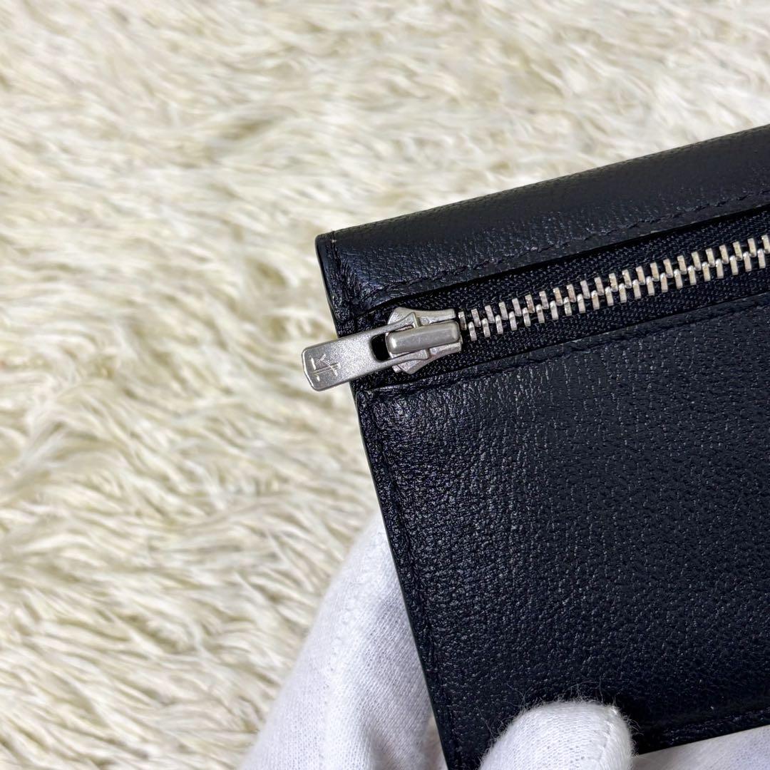 【極美品】ラルコバレーノ スマートカードウォレット ブラック 黒 二つ折り財布