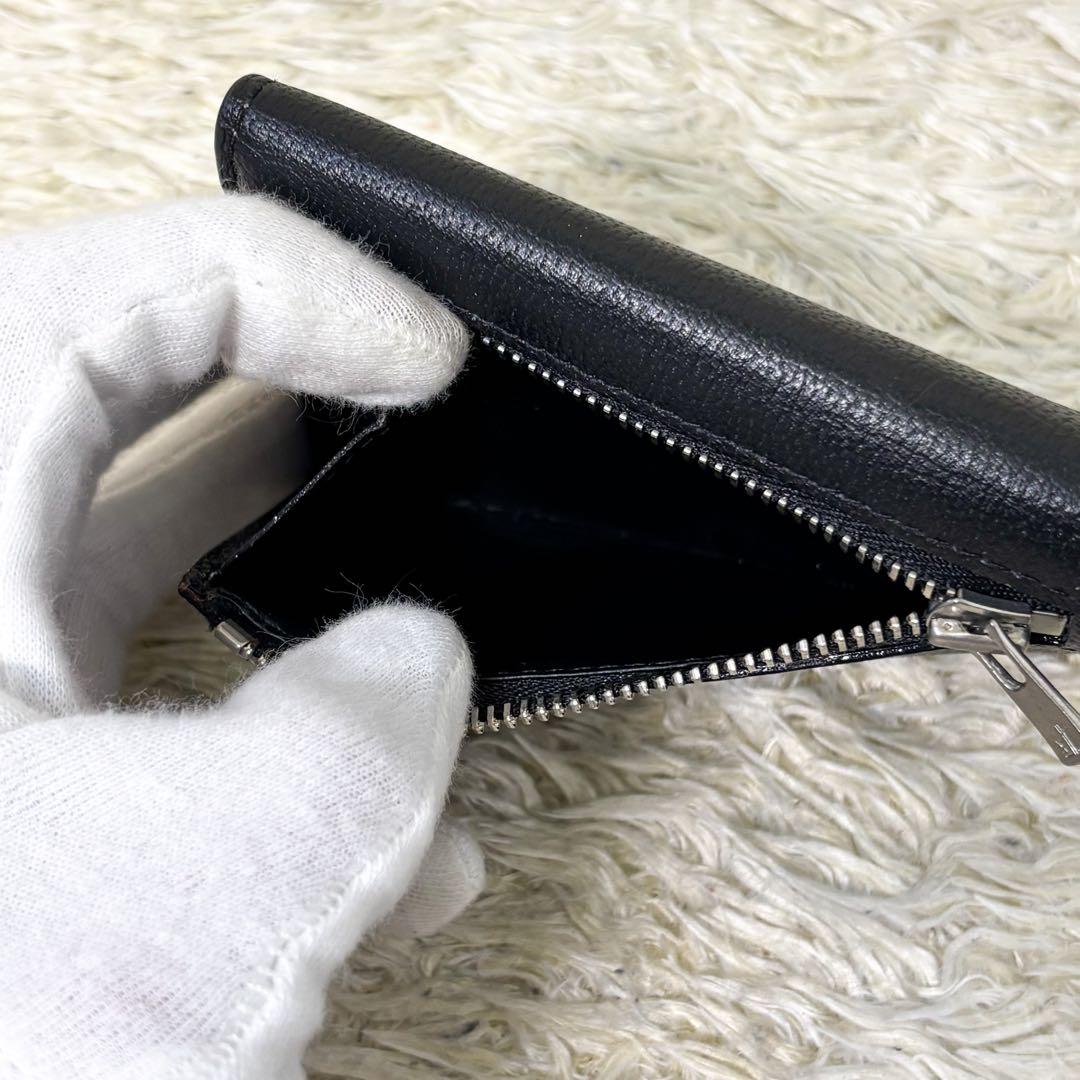 【極美品】ラルコバレーノ スマートカードウォレット ブラック 黒 二つ折り財布