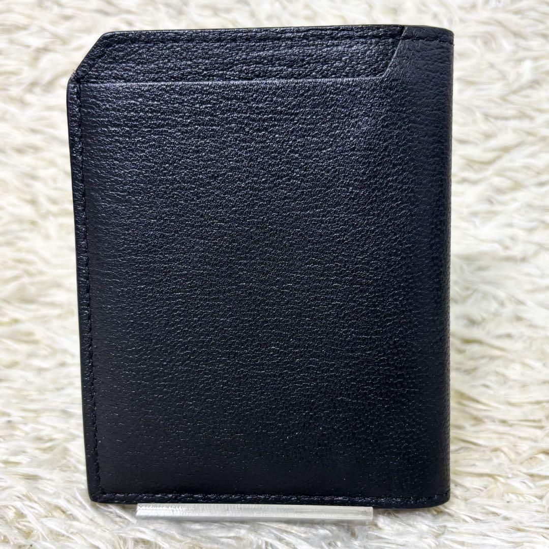 【極美品】ラルコバレーノ スマートカードウォレット ブラック 黒 二つ折り財布