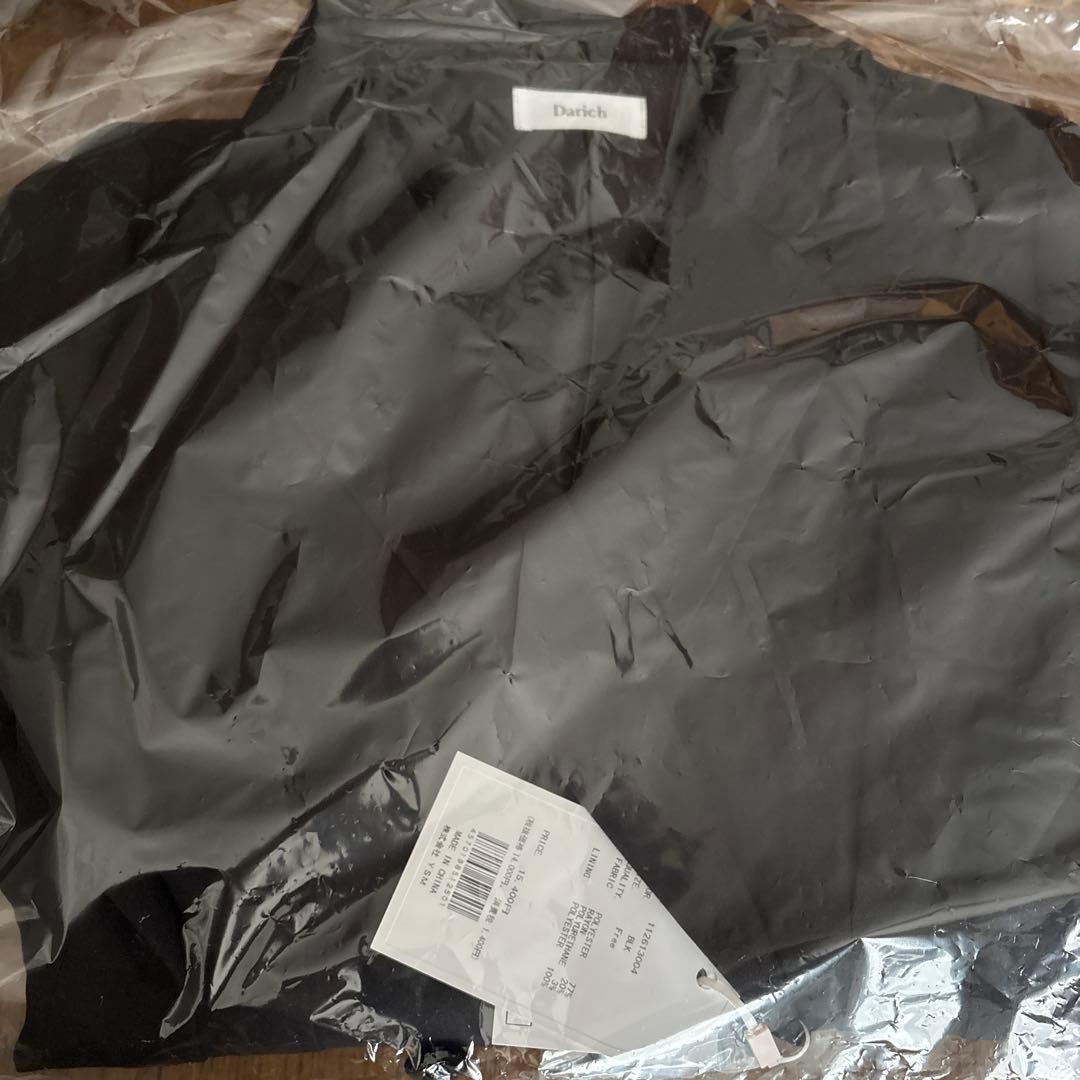 Darich ダーリッチ　パネルデザインシルエットペプラムジャケット　BLK