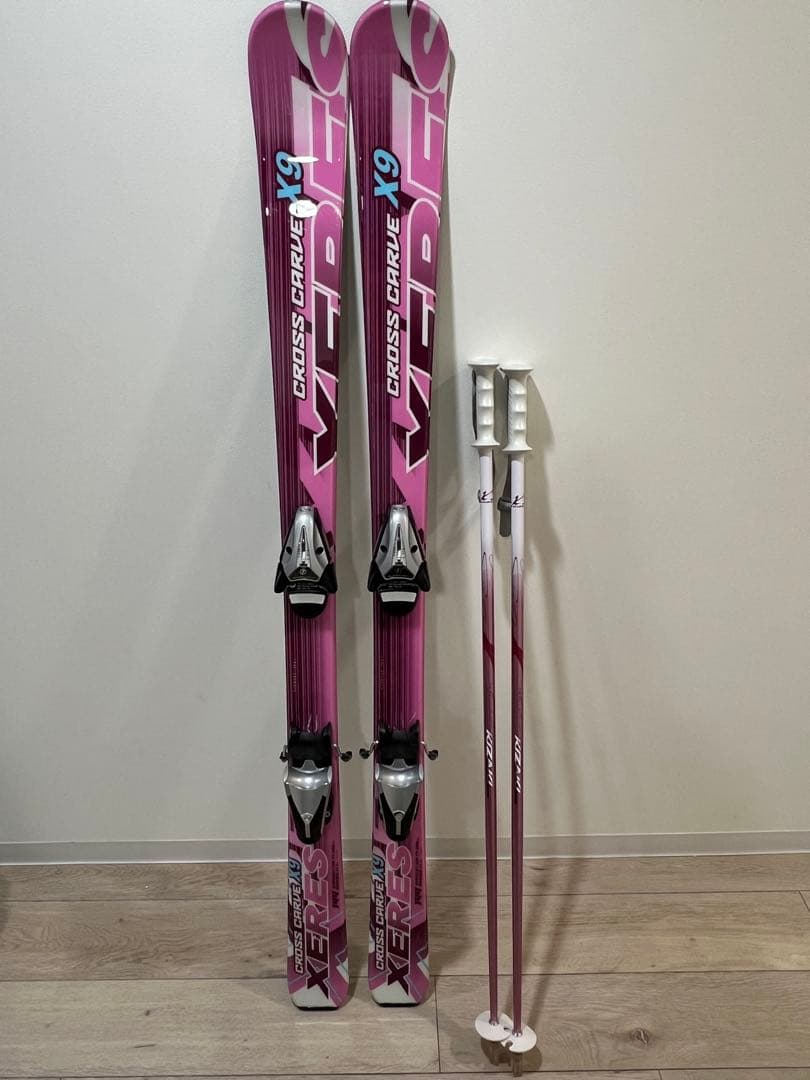 XERES CROSS CARVE X9 スキー板 & ストック ケース付き