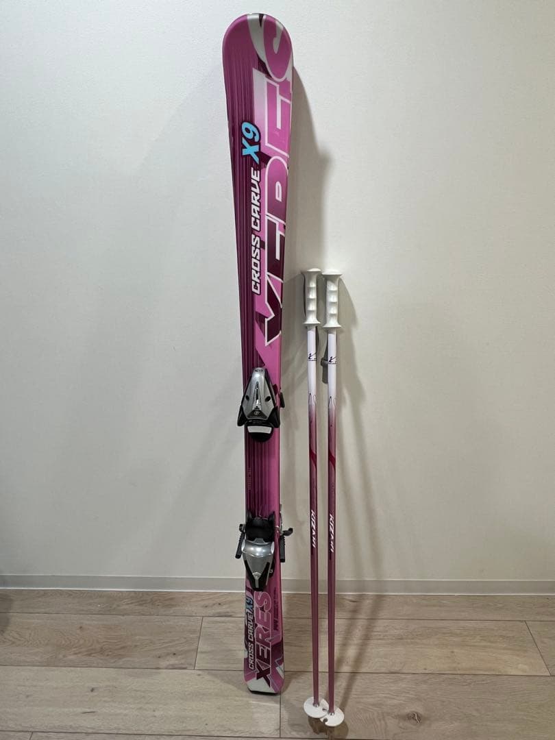 XERES CROSS CARVE X9 スキー板 & ストック ケース付き