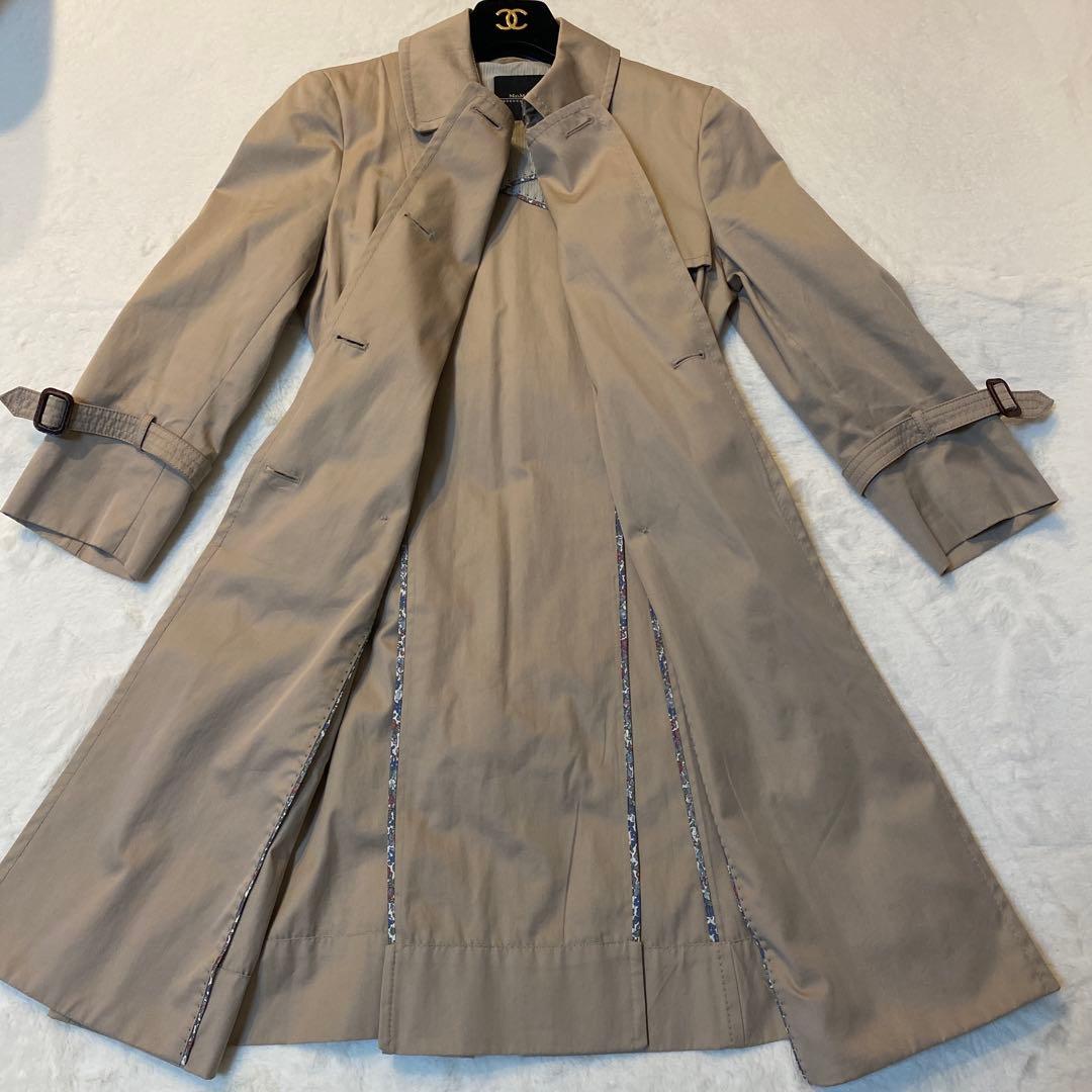 マックスマーラ トレンチコート ロングコート ベージュ ベルト