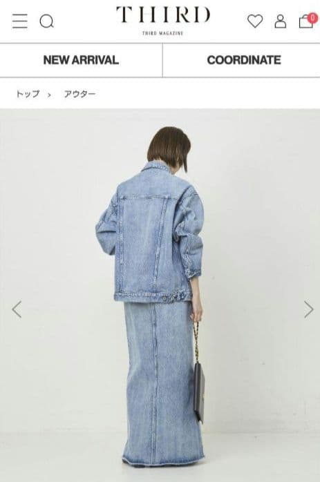 現行品サードマガジン thirdmagazine オーバーサイズデニムジャケット