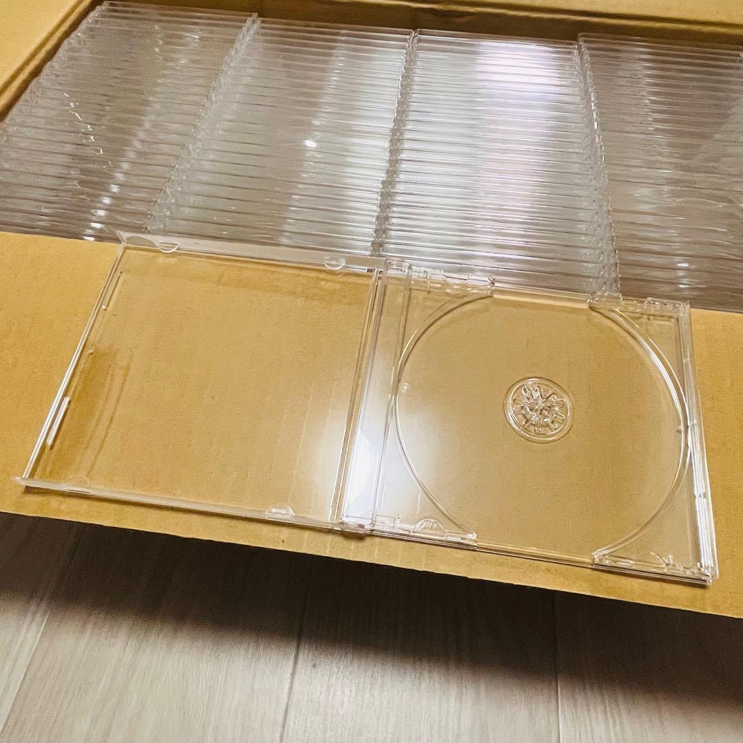 【美品】CD DVD 空ケース 200枚 クリア 10mm