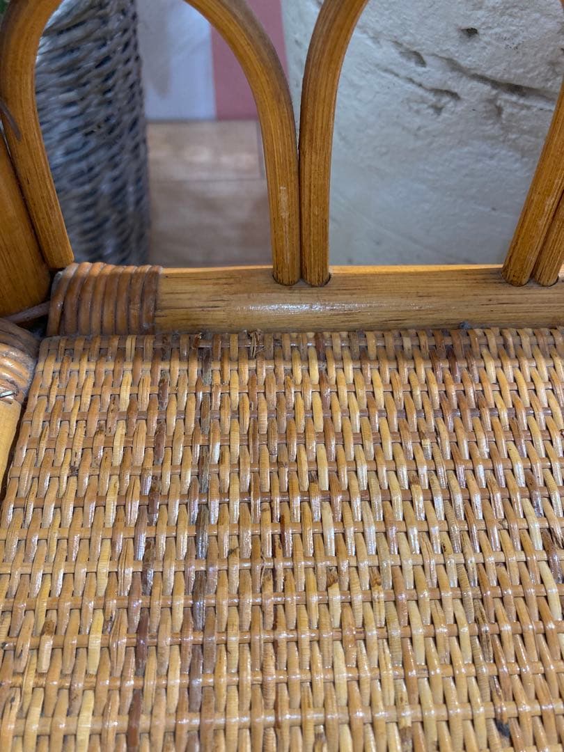 ラタン 製　籐　サイドボードチェスト ヴィンテージ 古道具　名古屋市内引き取り可