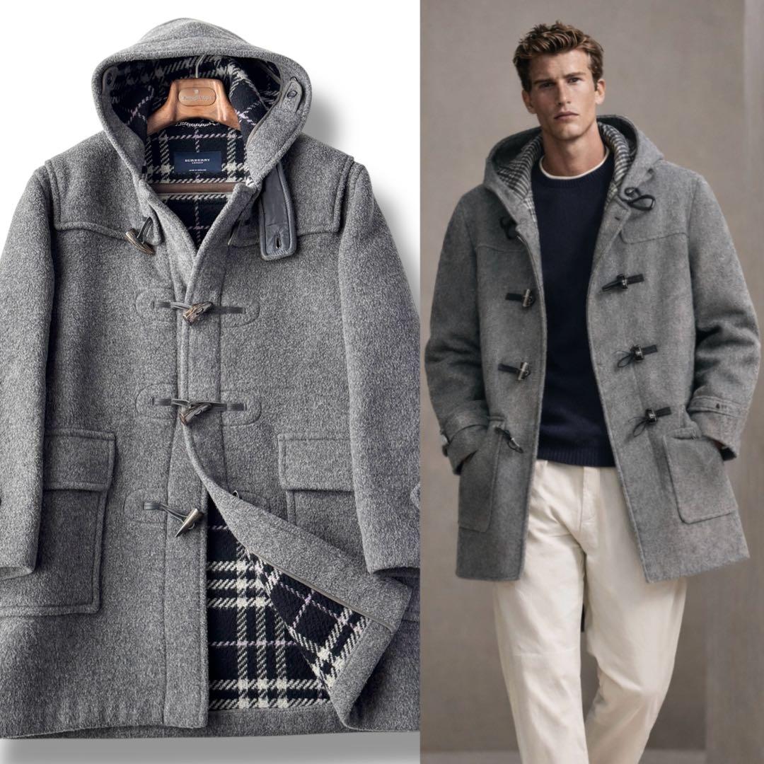 BURBERRY バーバリー ダッフル コート グレー 46 ＝ 日本人 M〜L
